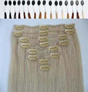 Double Drawn 220g Remy Human Hair Clip in Hair