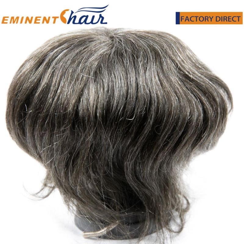 Customized Male Duro Fine Mono Base Toupee Human Hair Piece