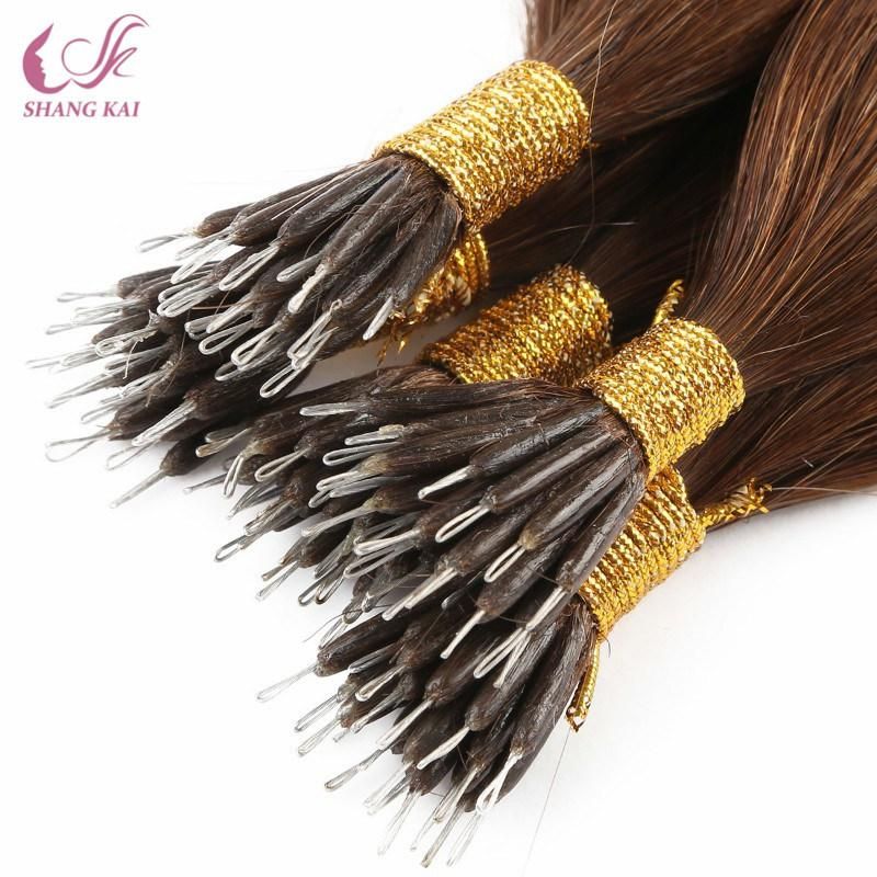 Moderate Price Peruvian Hair Bundle Vendors Brown Color Nano Ring Raw Hair