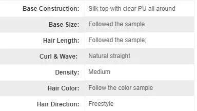 Indian Hair Silk Natural Hair Toupee for Women with Clips
