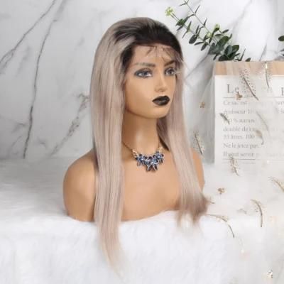 Long Straight Wigs Brown to Blonde Ombre Natural Hair Wig Heat Resistant Synthetic Wigs for Women Cosplay Wigs