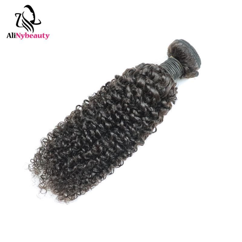 Alinybeauty Wholesale Price Raw Unprocessed 12A 10A Grade Indian Cuticle Aligned Brazilian Human Hair Jerry Curly Hiar Extension