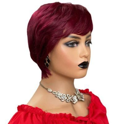 Kbeth Short Human Hair Wigs Pixie Cut Wig Straight Brazilian Remy Hair Short Full Machine Made Wig From Direct Vendor