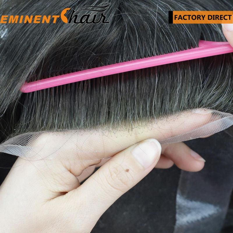 Bleach Knots Human Hair Lace Front Hairpiece