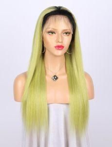2018 Cheap Wholesale Green Lace Front Yefine Wig Full Silk Cap Wig