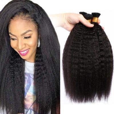 Hair Extension Kinky Straight Human Hair Weaving Virgin Cuticle Aligned Brazilian Hair Bundles