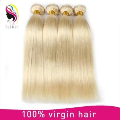 Top Sale Blonde Human Hair Weave Extension Double Drawn Hair Weft