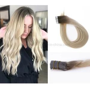 Top Quality 100% Virgin Remy Hair Extension PU Skin Weft R#8/60 Tape Human Hair