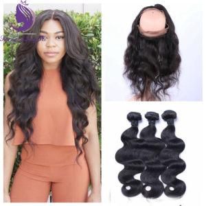 Virgin Human Hair Body Wavy Natual Remy Hair 360 Lace Frontal Wig