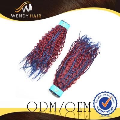 Kinky Curl Synthetic Human Hair Indian Hair Weaving