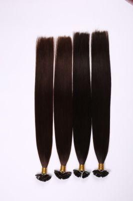 16&quot;-24&quot; 50 Strands Straight Keratin Capsules Human Fusion Hair Nails U Tip Machine Made Remy Pre-Bonded Hair 1g/S