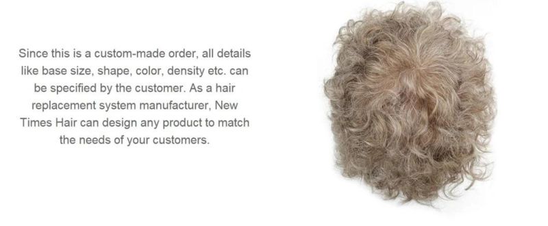 Blonde Ultra Durable Ultra Breatheable Undetectable Men′s Hair Piece - Custom Made!