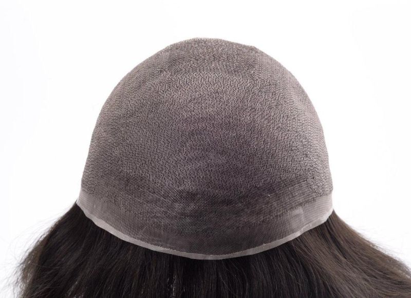 Fine Welded Mono Lace High Quality Remy Human Hair Men Women Toupee