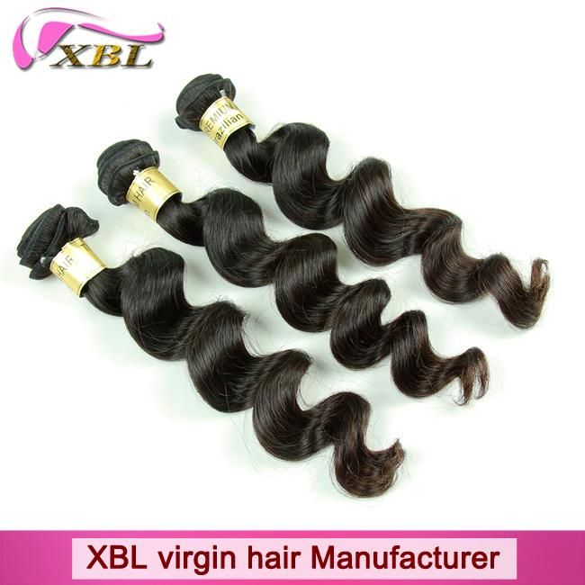 Natural Black Virgin Human Brazilian Hair Weave