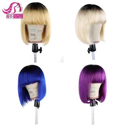 Cheap Price Colored 100% Human Hair Bob Wigs