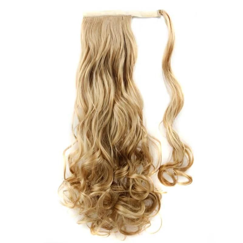 Human Hair Extension Magic Paste Drawstring Ponytail Bundles Hair Braid