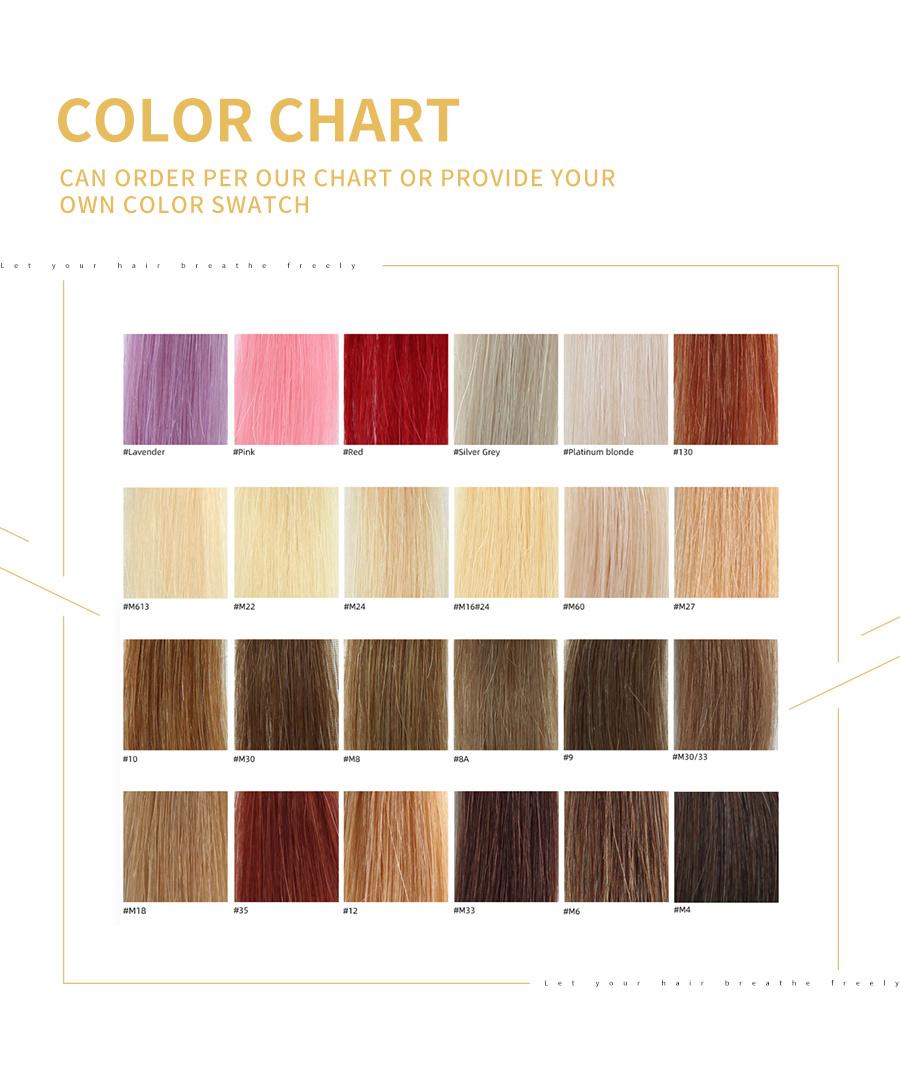 Fashion Color Human Hair Frontal Lace Wigs Is Available
