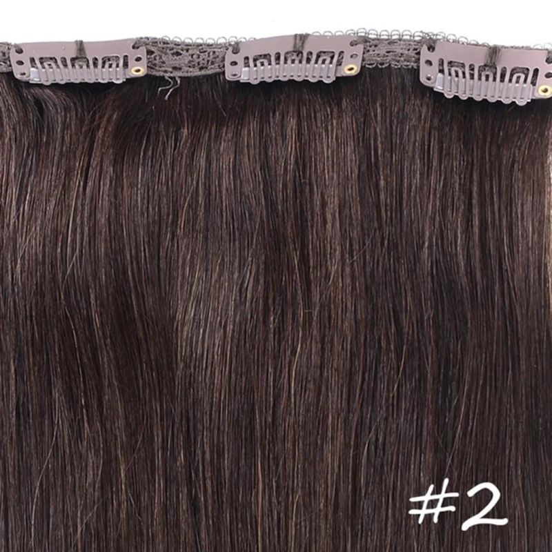 Water Wave Clip in Hair Extensions Machine Made Remy Brazilian Human Hair Head Set Clip in 8/613 27/613 20 Inches