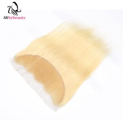 100% Virgin Human Hair Natural Straight 613 Lace Frontal Closure