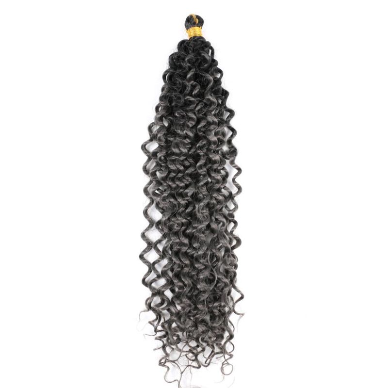 Two-Tone Color Water Wavy Bulk Synthetic Hair Extension Senegalese Twist Crochet Braid Chinese Dreadlocks