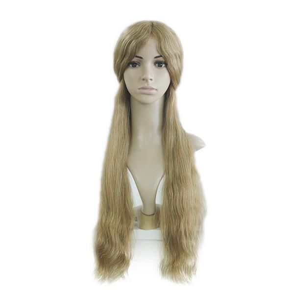 Fine Mono with Lace Front Women′s Long Hairpiece