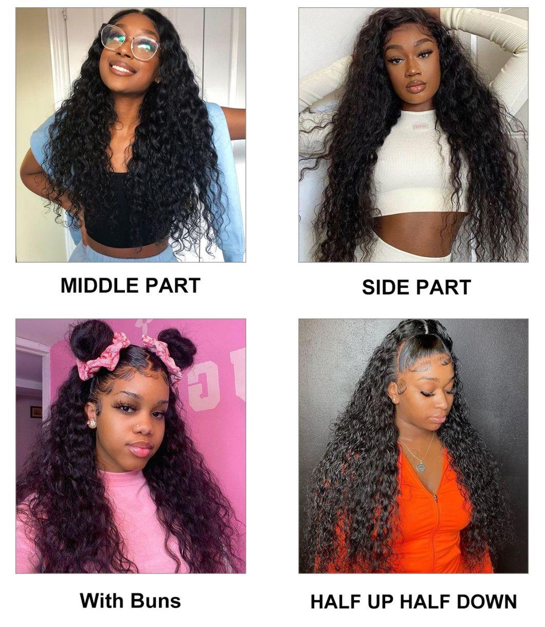 Brazilian Water Wave Hairstyle Sale 13× 4 Lace Front Wigs