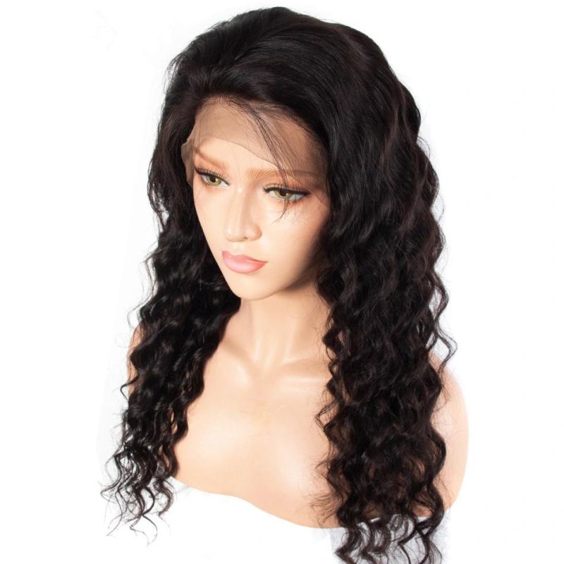 Hot Sale Peruvian Human Hair Loose Wave Full Lace Wig