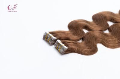 Wholesale Factory Price Human Hair Wavy Hair Tapes Hair