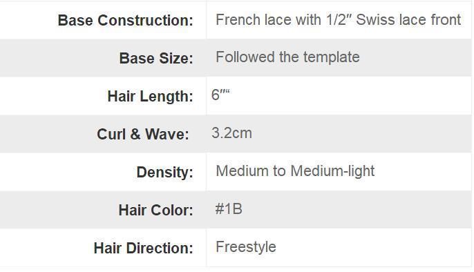 Full Lace Base - Bleached Knots - Real Human Hair - Men′s Favourite Hair System Wigs