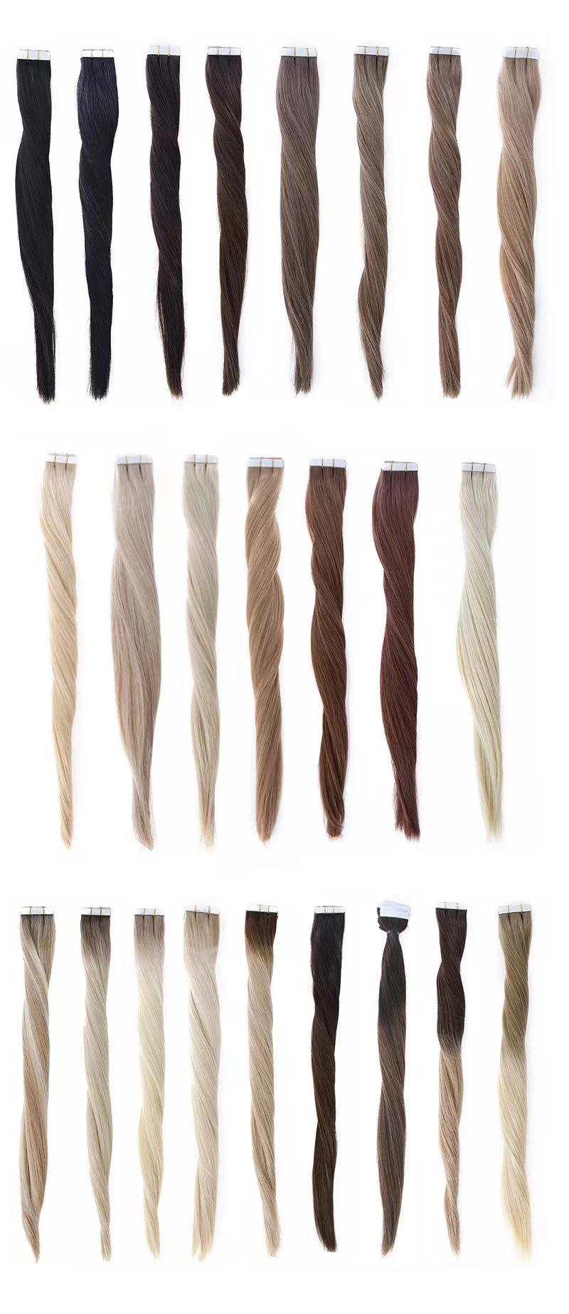 Wholesale Top Quality European Premium Seamless 100% Virgin Hair Extensions Invisible Remy Cuticle Tape Hair