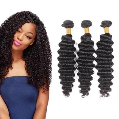 9A Brazilian Deep Wave Bundles Natural Black Unprocessed Brazilian Virgin Hair Extension