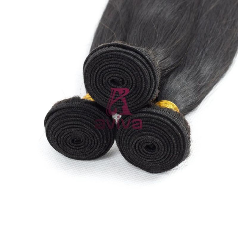 Brazilian Virgin Human Hair Extension Straight Weaving