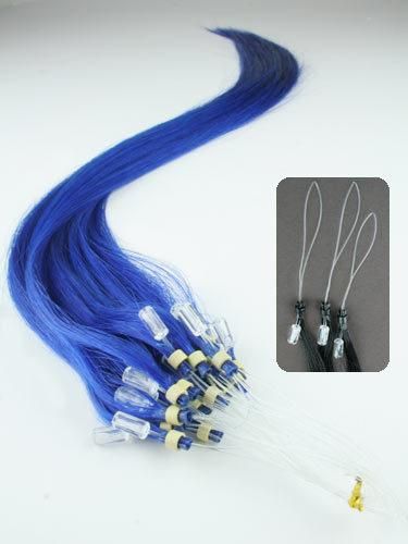 Pink Color Micro Loop Hair Extensions Easy Loop 1g Micro Bead Brazilian Hair Extension Double Bead Brazilian Micro Ring Loop Hair Extension (AV-RH00-BLUE)