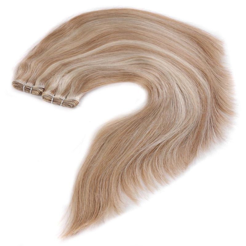 100% Brazilian Virgin Human Hair Cuticle Aligned Double Drawn Flat Weft Hair
