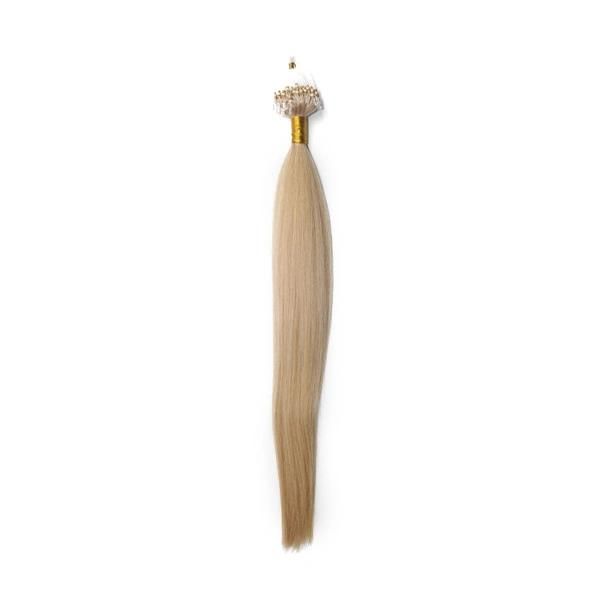 Blonde and Straight Micro-Loop Hairpiece for Women