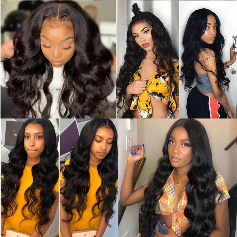 2X4 2X6 4X4 13X4 360 Lace Frontal Closure Wig 100% Virgin Brazilian Human Hair Lace Front Full Lace Wig in Stock