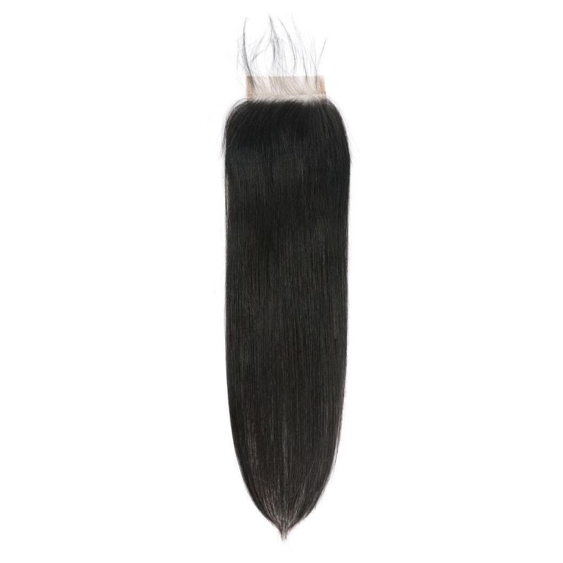 No Tangle Cheap Factory Price Unprocessed Wholesale Virgin Brazilian Hair Straight Bundles and Closure Free Part