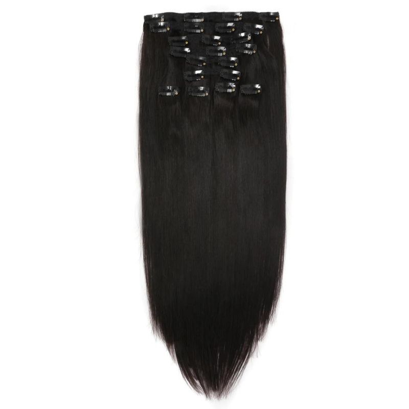 Fashion Hot Sale Thick Heavy Clip on Remy Human Hair Extension in 100g/120g/160/190g/210g/260g/280g/Set