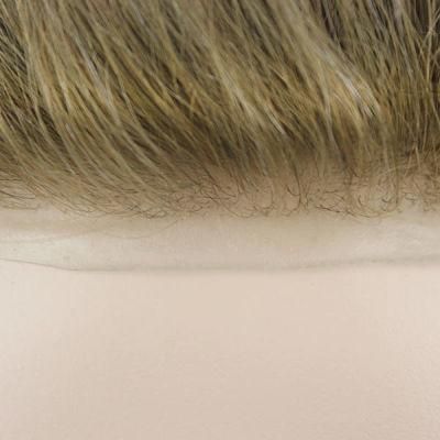 Ll182: Super Natural Looking Lift Injected Skin Base Human Hair Toupee