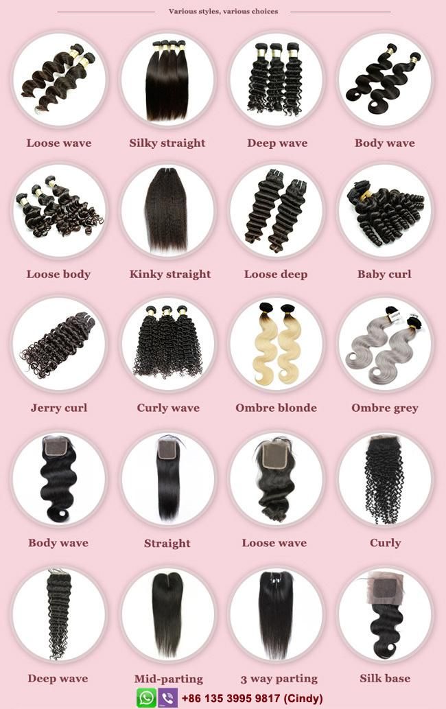 Virgin Human Remy Indian Mink Hair for Hair Distributor