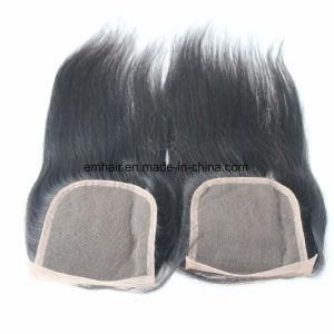 Wholesale 8&quot; to 20&quot; in Stock Virgin Human Hair Straight 4*4 Lace Closure Brazilian Closure