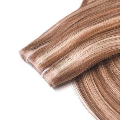 Russian Human Hair Tape Extensions Natural Seamless Skin Weft Seamless Hair Extensions