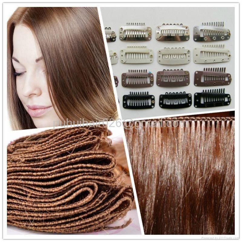Wholesale Hot Selling Clip in Hair Extensions Piano Color Clip in Human Hair Extensions