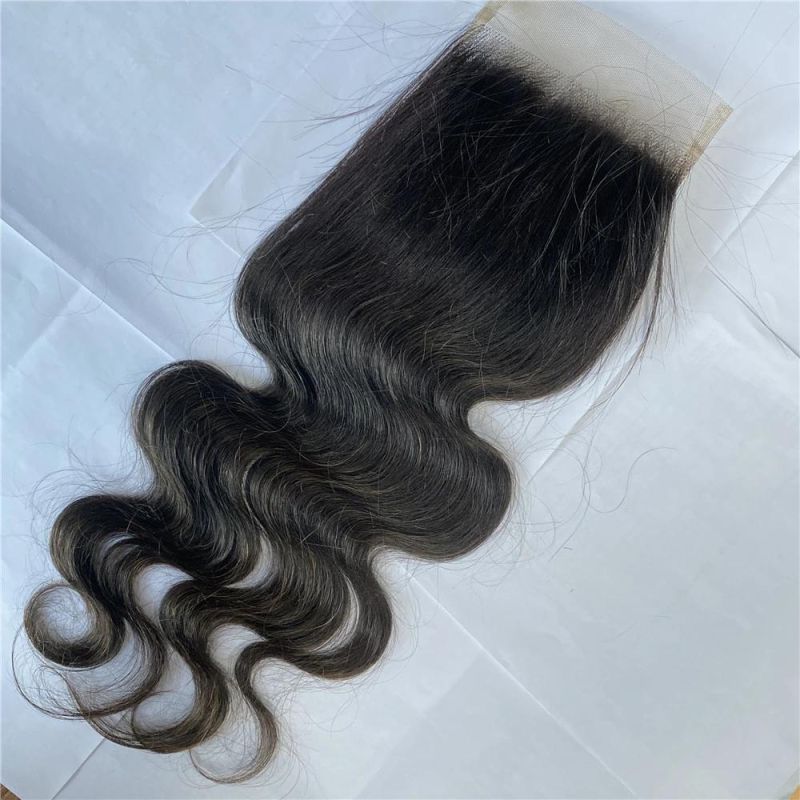 Wholesale Women 100% Brazilian 5*5 Body Wave Hair Lace Closure