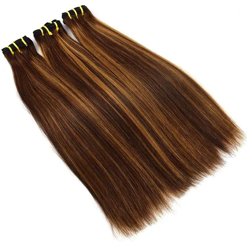 Piano 4/27 Mixed Straight Hair Double Drawn Weaving Extension Virgin Vietnamese Human Hair Bundles
