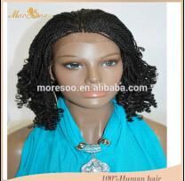 Hot Selling Short Braid Human Hair Synthetic Wig