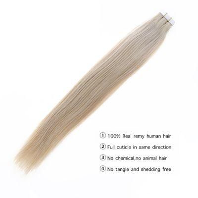 Tape Human Hair Extension Balayage Color #1b 5 28b Skin Weft Straight Remy Hair Adhesive Tape Hair