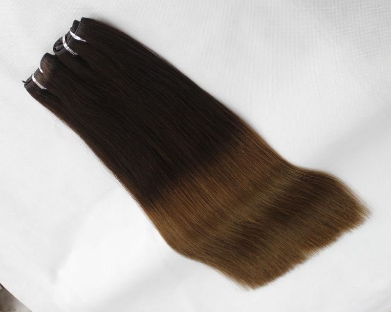 Brazilian Straight Human Hair Hair Bundles Ombre Color Remy Human Hair Weaving Bundles Extensions