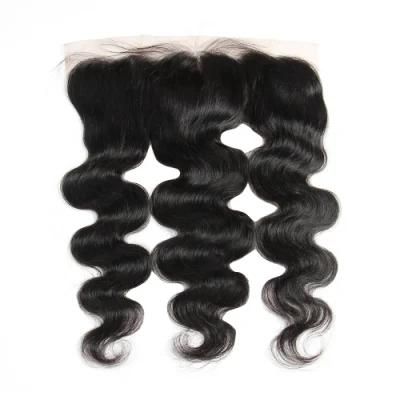 Top Quality 10A Lace Closure Double Drawn Human Hair 13*4 Lace Frontal