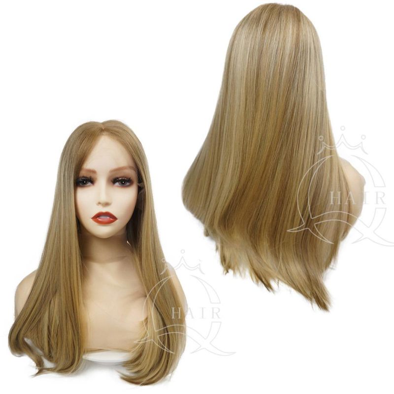 Dark Root Blonde Color China Wholesale Human Hair Wig Unprocessed Natural European Hair Wigs